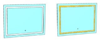 Зеркало с подсветкой Corozo Барго 100см белый SD-00000804